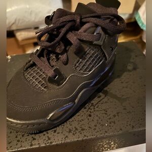 Brand New Retro 4 Black Cat Jordan Sneakers